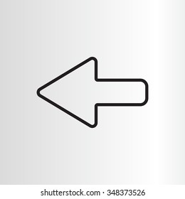 Arrow points to the left line icon