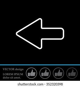 Arrow points to the left line icon