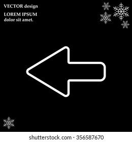 Arrow points to the left line icon