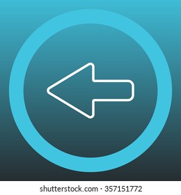 Arrow points to the left line icon