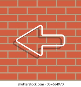 Arrow points to the left line icon