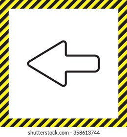 Arrow points to the left line icon