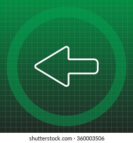 Arrow points to the left line icon