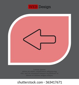 Arrow points to the left line icon