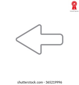 Arrow points to the left line icon