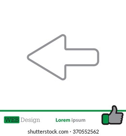 Arrow points to the left line icon