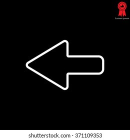 Arrow points to the left line icon