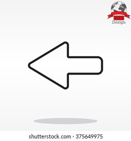 Arrow points to the left line icon
