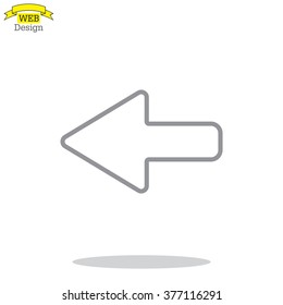 Arrow points to the left line icon