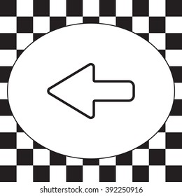 Arrow points to the left line icon