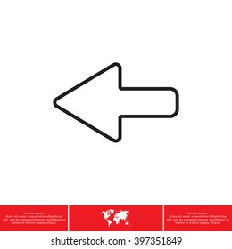Arrow points to the left line icon