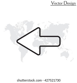 Arrow points to the left line icon