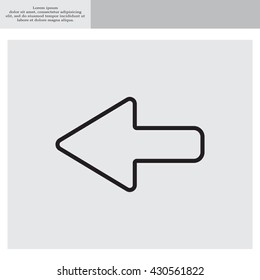Arrow points to the left line icon
