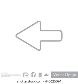 Arrow points to the left line icon