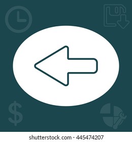 Arrow points to the left line icon