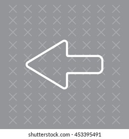 Arrow points to the left line icon