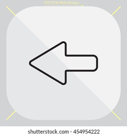 Arrow points to the left line icon
