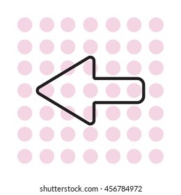 Arrow points to the left line icon