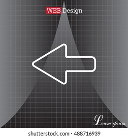 Arrow points to the left line icon