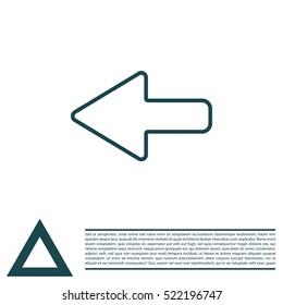 Arrow points to the left line icon