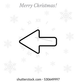 Arrow points to the left line icon