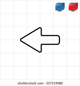 Arrow points to the left line icon