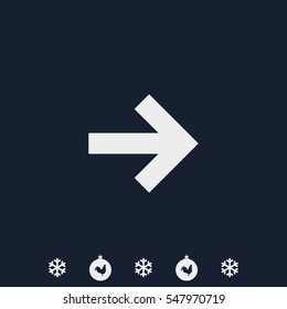 Arrow points to the right icon.