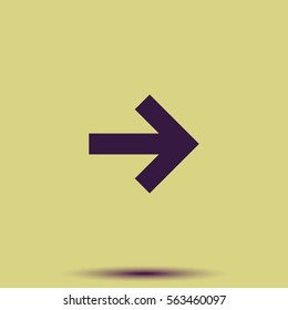 Arrow points to the right icon.