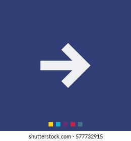 Arrow points to the right icon.