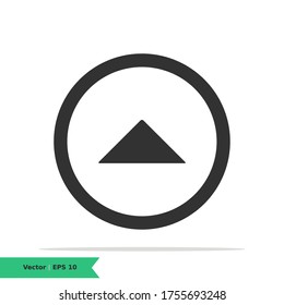 Up Arrow, Power up, Upload Icon Illustration. Arrow Sign Symbol. Vector Line Icon EPS 10