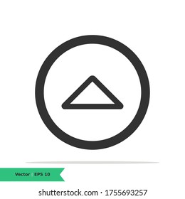 Up Arrow, Power up, Upload Icon Illustration. Arrow Sign Symbol. Vector Line Icon EPS 10