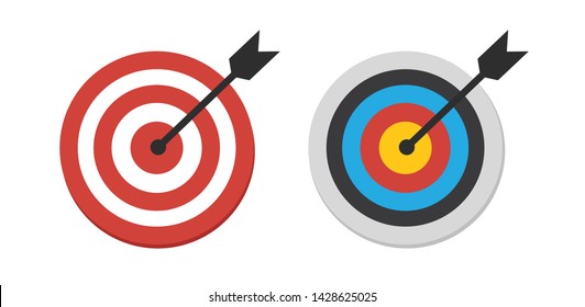 	
The arrow presses the target button.
, Focusing on goals, success, successful investment, successful business strategy, targeted investment strategies, icon illustrations and vector