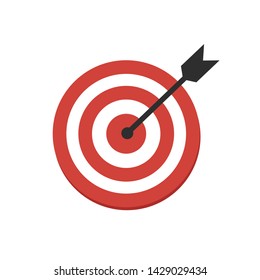 	
The arrow presses the target button.
, Focusing on goals, success, successful investment, successful business strategy, targeted investment strategies, icon illustrations and vector