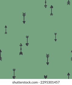 Arrow print pattern green small
