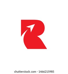 Arrow R Color Logo Design