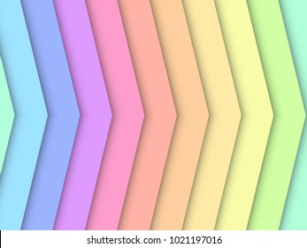 Arrow Rainbow pastel art background. Vector background. Pastel colorful background. Rainbow pastel wallpaper.