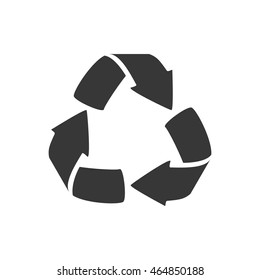 arrow recycle eco organic icon. Isolated and flat illustration. Vector graphic