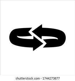 arrow recycle icon vector illustration eps 10