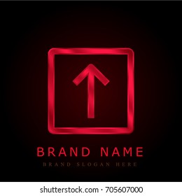 Arrow red chromium metallic logo