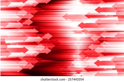 arrow red color Light Abstract Technology background for computer graphic website internet and business. circuit. label. card. wave