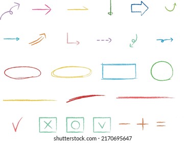 arrow red point check line