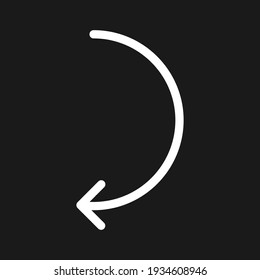 Arrow, redo, rotate icon vector image. Can also be used for arrows and signs. Suitable for use on web apps, mobile apps and print media.