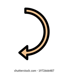 Arrow, redo, rotate icon vector image. Can also be used for customer support. Suitable for use on web apps, mobile apps and print media.