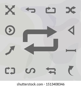 Arrow, refresh icon. Universal set of arrows for website design and development, app development