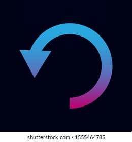 Arrow, refresh nolan icon. Simple glyph, flat vector of arrows icons for ui and ux, website or mobile application