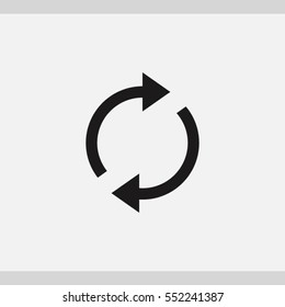 arrow refresh, reload, rotation, loop icon. One of set web icons