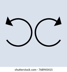 arrow refresh, reload, rotation,  vector icon