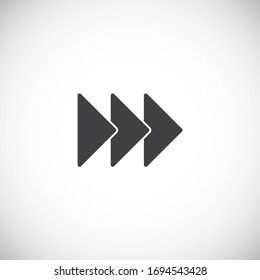 Arrow related icon on background for graphic and web design. Creative illustration concept symbol for web or mobile app.