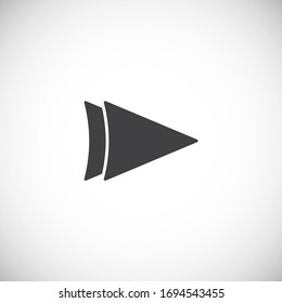 Arrow related icon on background for graphic and web design. Creative illustration concept symbol for web or mobile app.