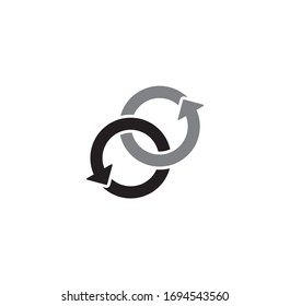 Arrow related icon on background for graphic and web design. Creative illustration concept symbol for web or mobile app.